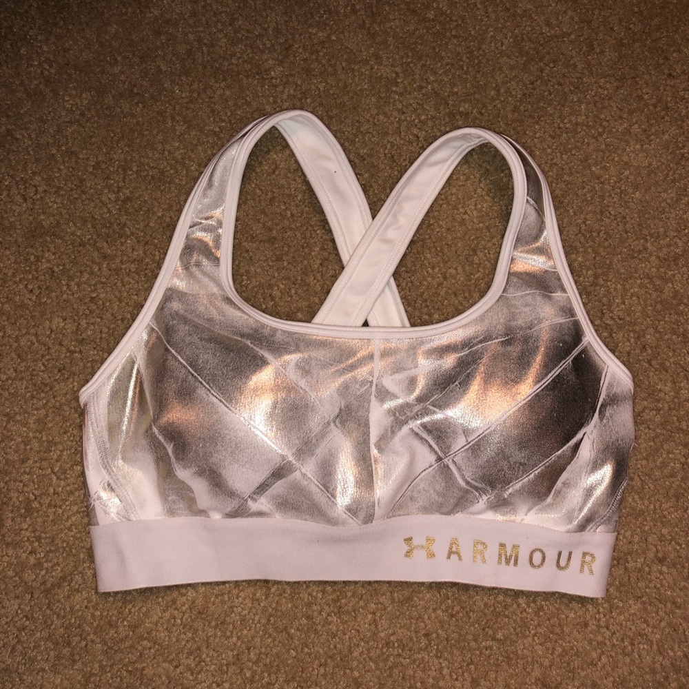 UA Metallic Sports Bra